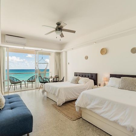 *Turquoise Escape- Beachfront Studio By Casa Paraiso* 칸쿤 외부 사진