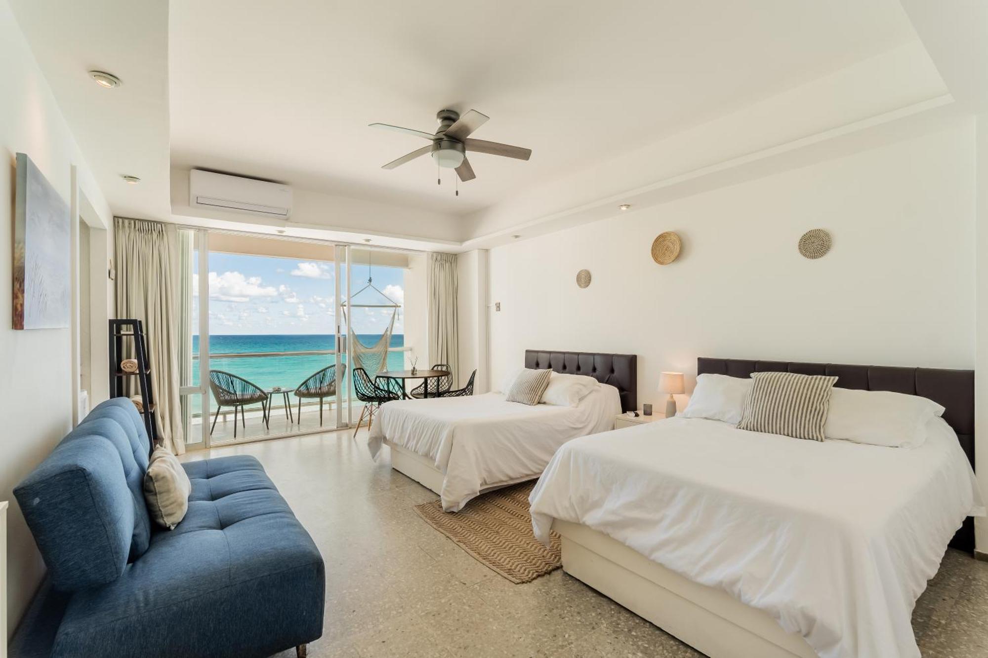 *Turquoise Escape- Beachfront Studio By Casa Paraiso* 칸쿤 외부 사진